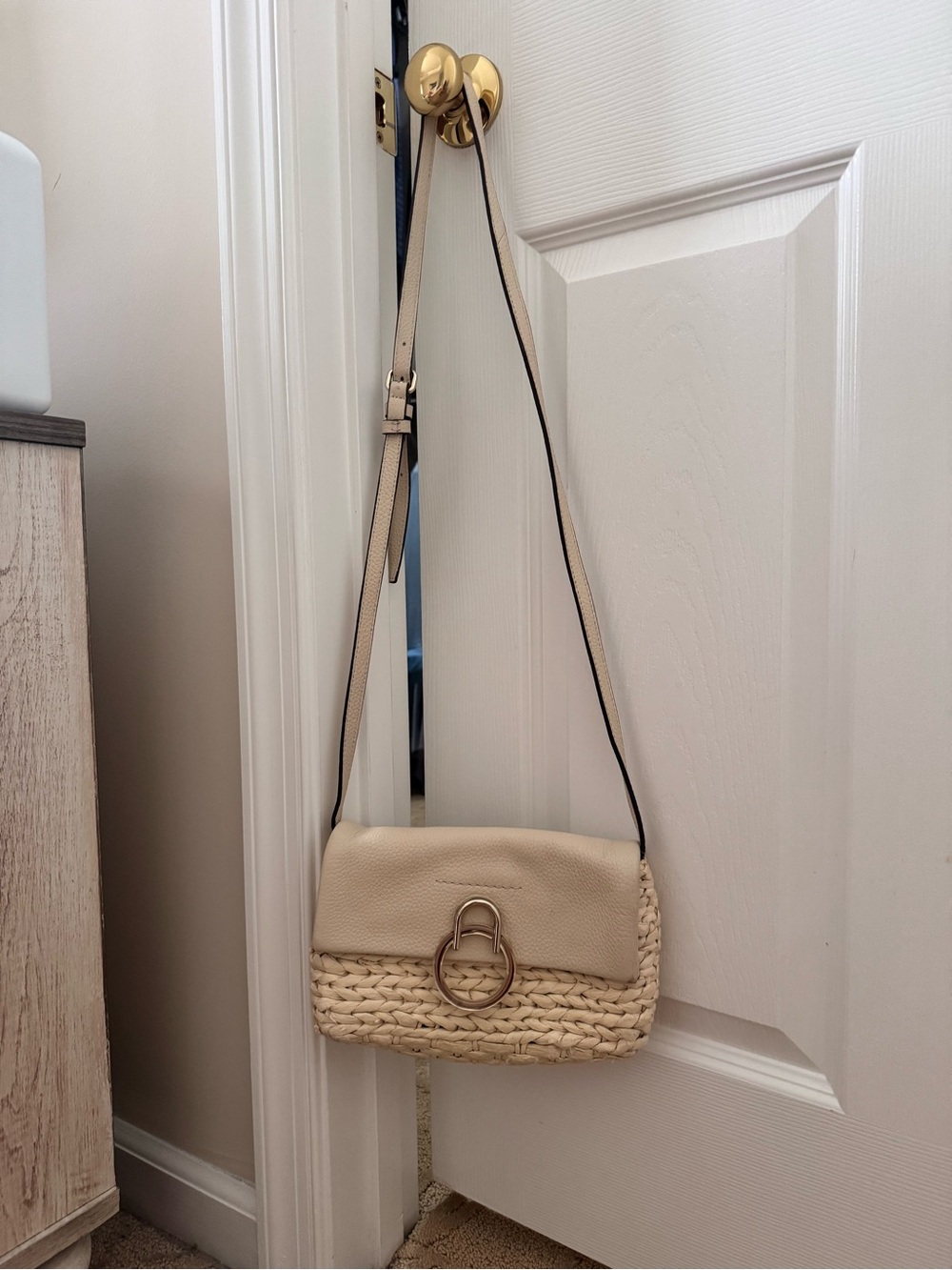 Vince Camuto Straw Crossbody Bag - Chic Everyday Shoulder Bag